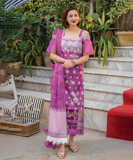 KHADDAR-3PC WITH KHADDAR PRINTED SHIRT & TROUSER